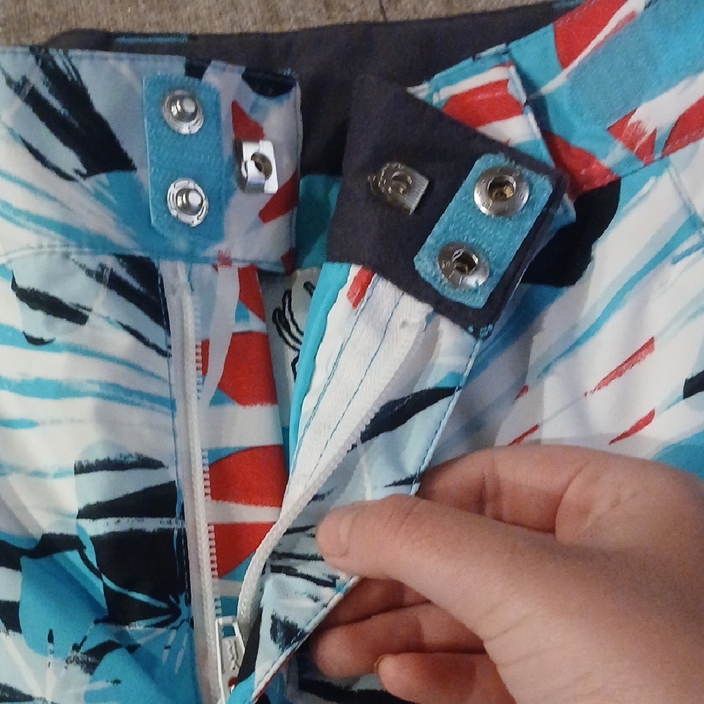Colorful Abstract Print Pants - Picture 4 of 4